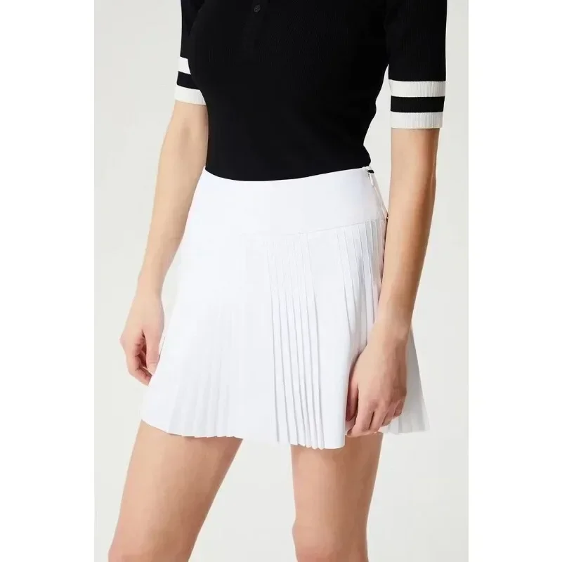 

Summer Golf Pleated Skirt Sporty Quick-drying Fabric Tennis Pleated Skirt
