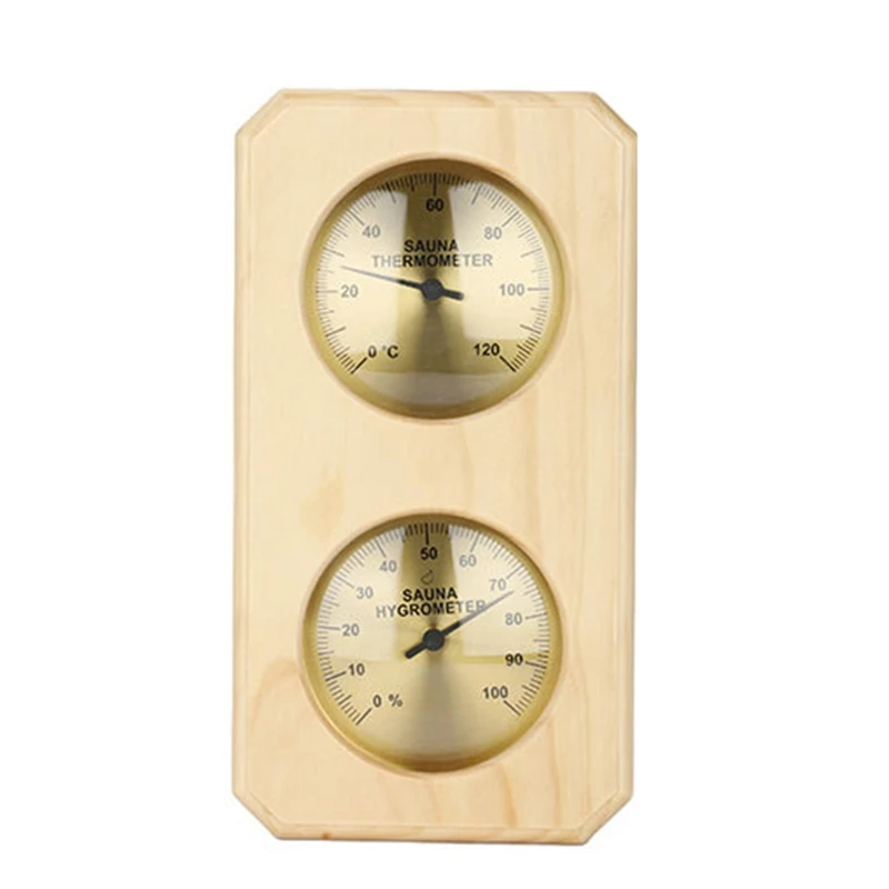 

Wall Mount Sauna Hygrothermograph Indoor Thermometer & Hygrometer Temperature 0-120℃ Humidity 0-100%