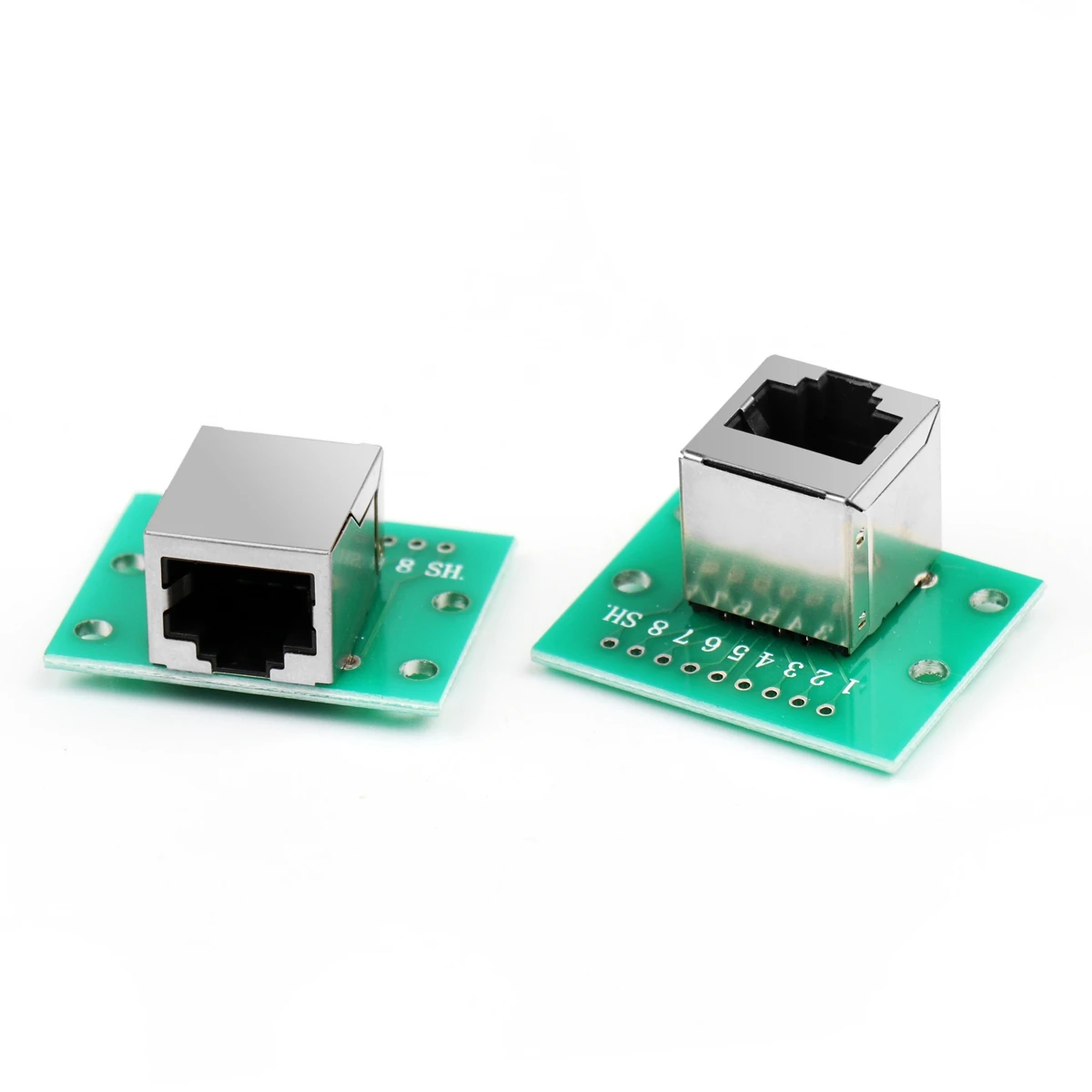 RJ45 네트워크 포트 어댑터 8P 수직 및 수평 변환 테스트 보드 네트워크 포트 어댑터 터미널 블록 회로 기판