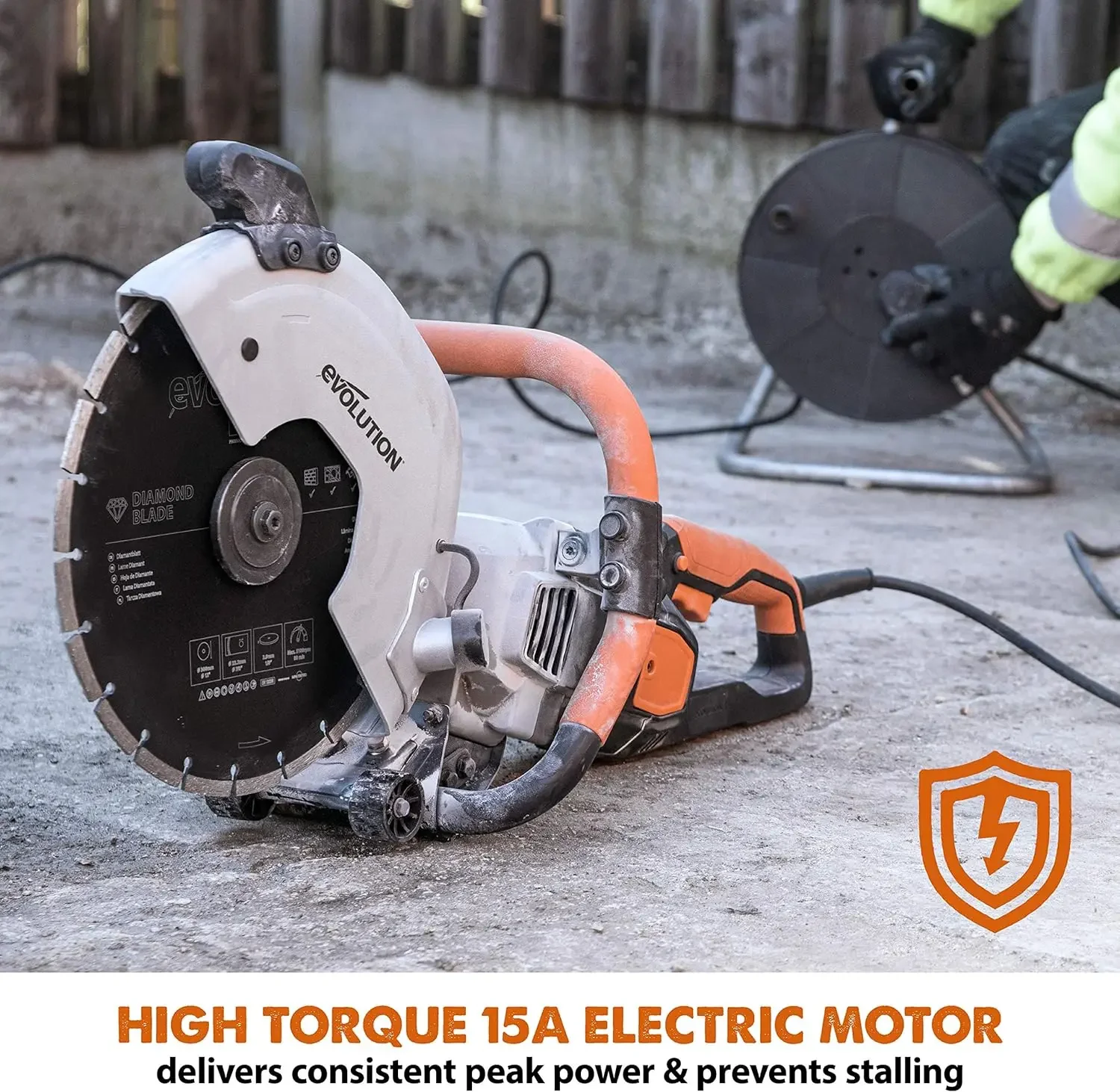 Evolution Power Tools R300DCT 12 Inch Concrete Saw (Aka Circular Saw, Angle Grinder, Chop / Cut Off Saw, Demo Saw