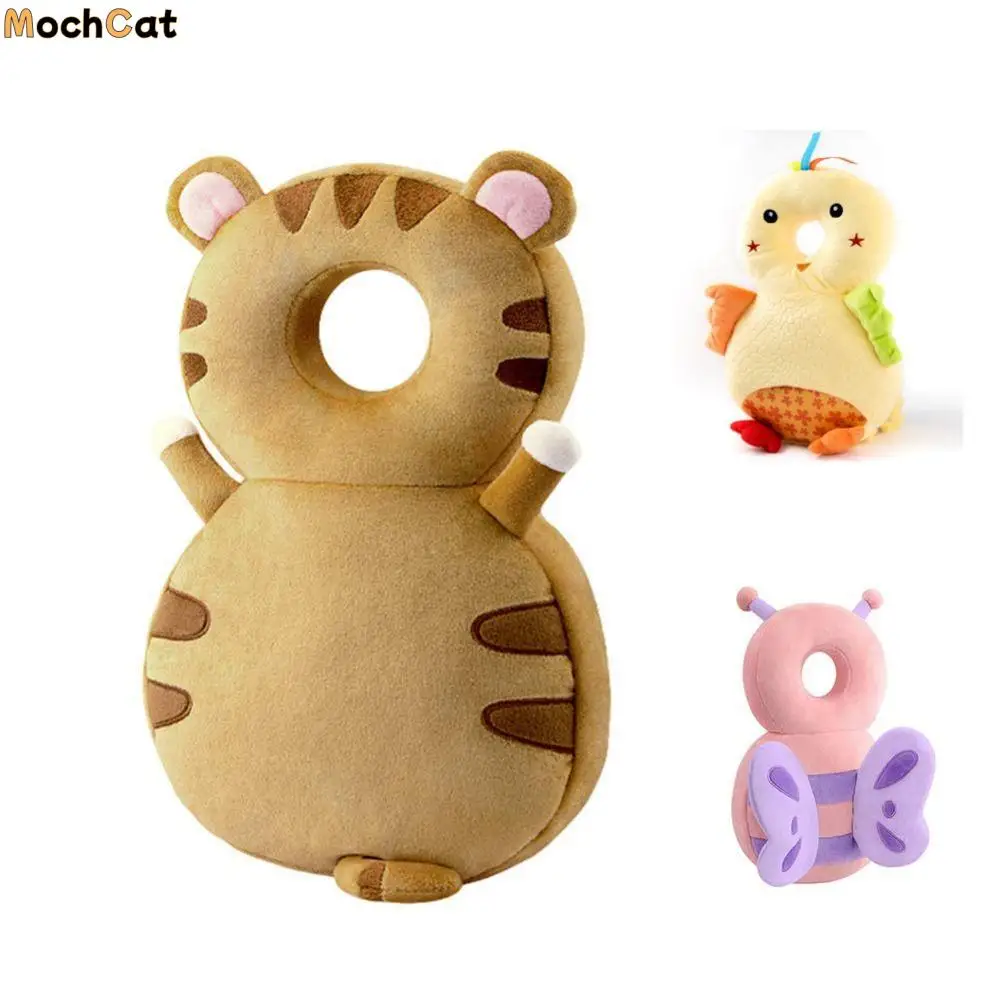 Soft Baby Walker Head Protector Cute Cartoon Baby Head Protection Cushion Comfortable Elastic Backpack Wear Safety Pad Kids