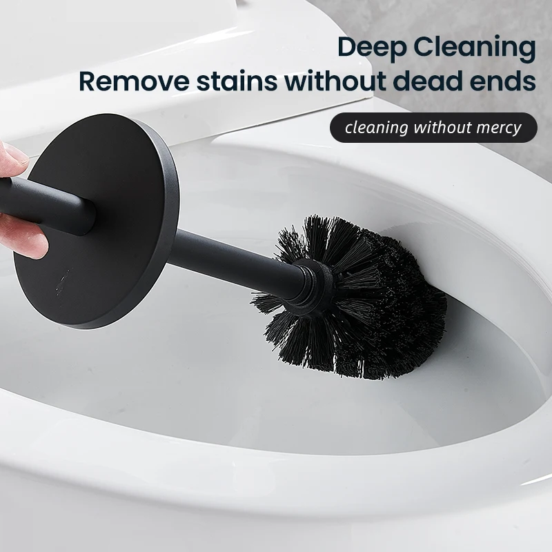 Toilet Brush WC Wall Mount Cleaning Brush Stainless Steel Bathroom Accessories for Toilet