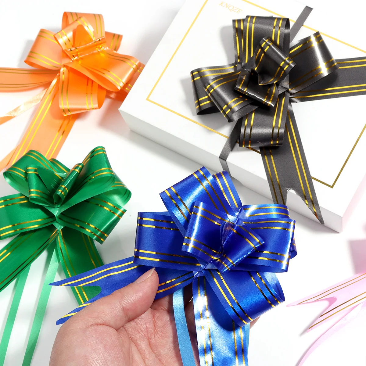 20 teile/los Bunte Pull Blume Bogen Knoten Geschenk Verpackung Bogen Pull Bogen Geschenk Bänder Für Geburtstag Hochzeit Party DIY Hause Dekoration
