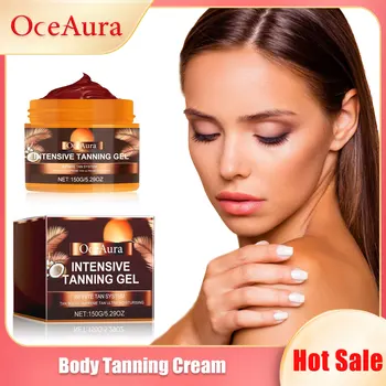 Crema abbronzante corpo autoabbronzante Booster Solarium marrone originale Sun Bronzer riparazione nutriente colorazione della pelle lozione senza sole 150g 1
