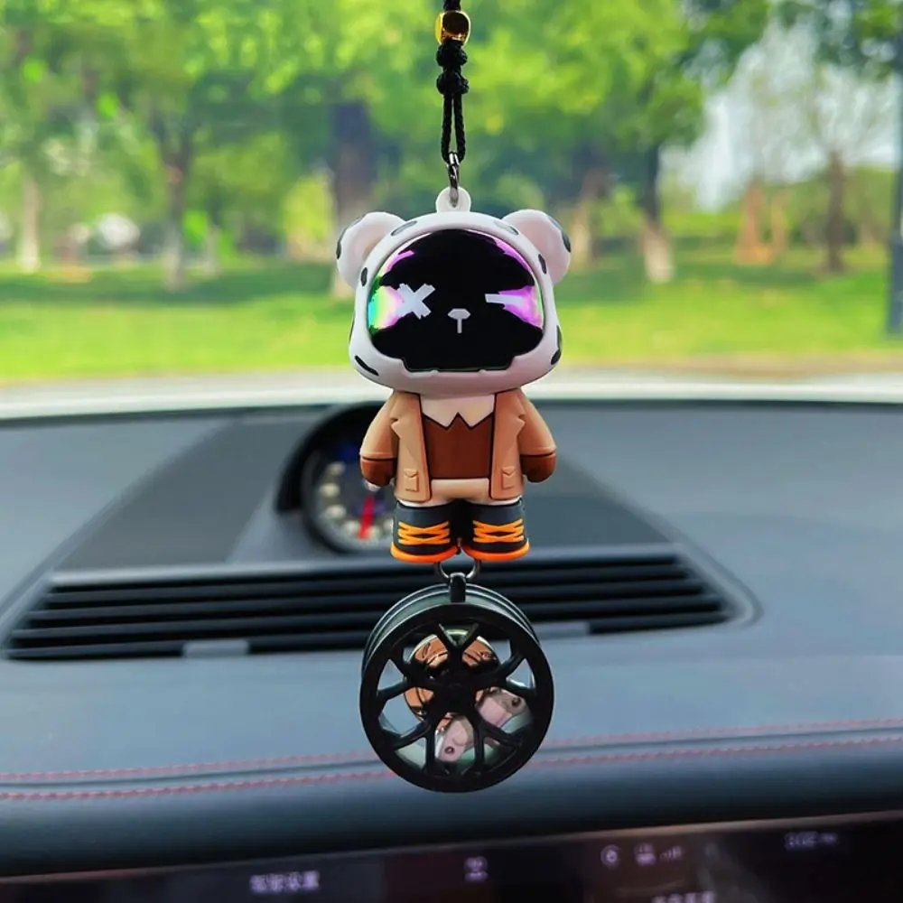

Bling Bear Car Pendant Car Decoration Seat Colorful Exquisite Car Pendant Cartoon Luxury Bear Car Interior Decoration Women