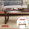 Folding Coffee Table,Foldable Floor Table Low Table,Solid Wood Tea Table,Tatami Table Collapsible Coffee Table for Sitting On Th 4