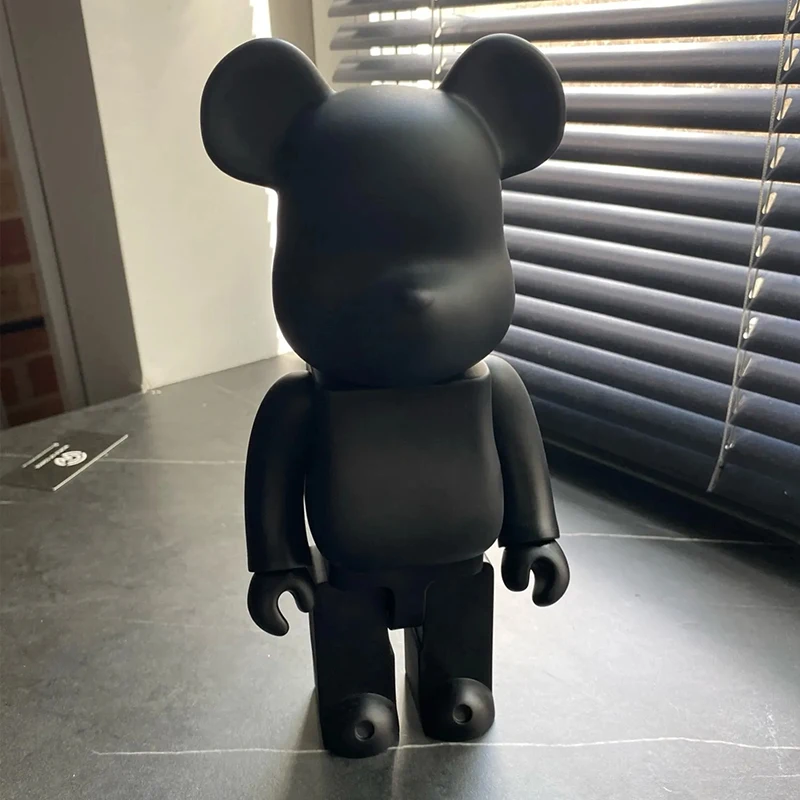 28cm Paint Block Bear Statue 3