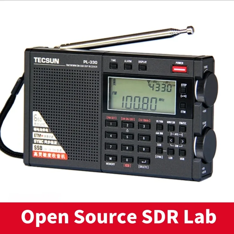 TECSUN　DSPラジオ　 PL-330　動作品 Tecsun PL-330 フルバンドラジオポータブル FM ステレオ LW/MW