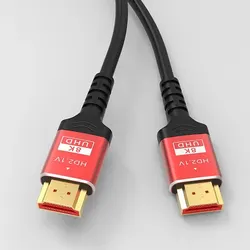 Ultra High-Speed 8K HDMI Cable - 48Gbps for HDTV, 4K, 3D, Audio & Video Devices (Red)