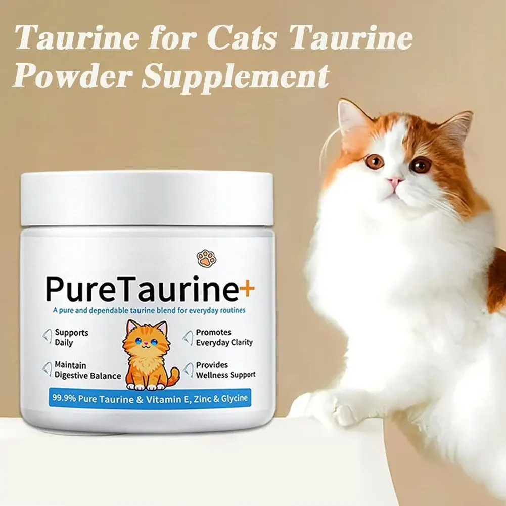 200g Cat Taurine Powder | Digestion & Immune Support