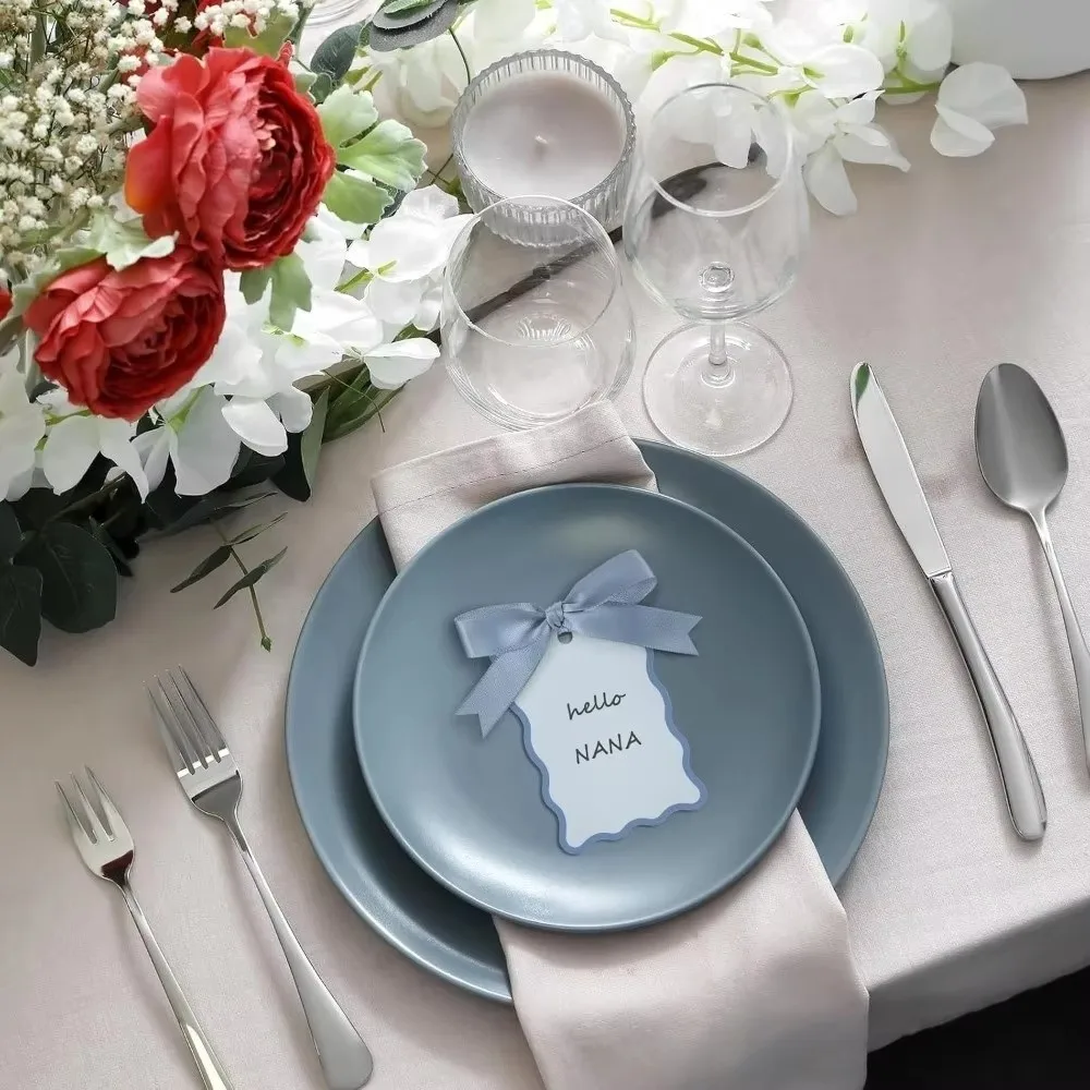 24 Stück DIY handgeschriebene Etikettenkarten mit Band zum Aufhängen, Dekoration, Geschenketiketten, Mini-Größe, DIY-Bastelarbeiten, Kuchendekoration, Etikett, Partygeschenk – Detail 5
