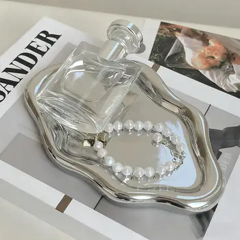 Vassoio portaoggetti semplice per gioielli Forme di nuvola creative Gioielli elettrolitici Orecchini Anello Display Piatto da tavolo