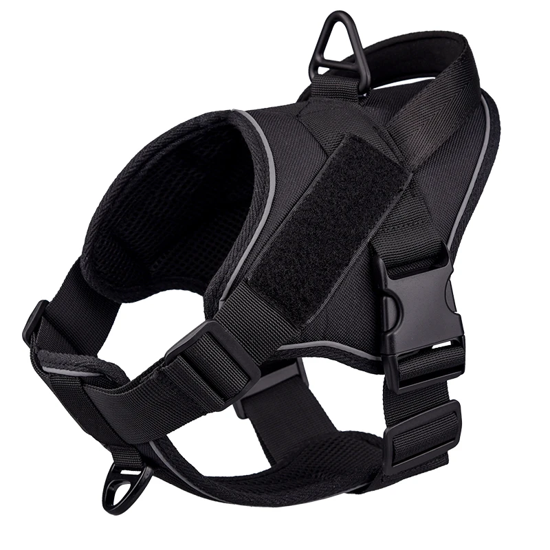 Tactical Dog Harness Adjustable Pet Working Training Military Service Vest Reflective Dog Harness For Medium Large Dogs Hiking 