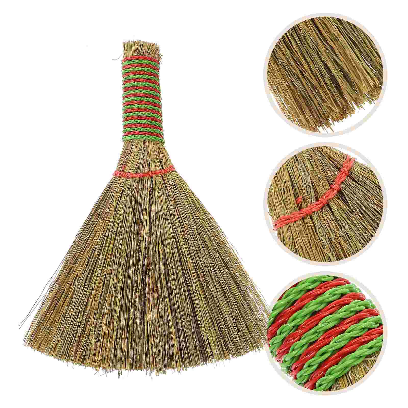 

Portable Desk Small Natural Whisk Broom Sweeping Hand Broomstick Soft Cleaning Dustpan L Broom