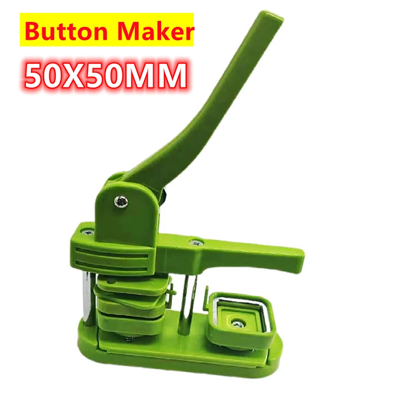 Square Refrigerator Button Maker Hand Press Machine for DIY Making Badge / Fridge Magnets Button 50x50mm badge maker,button maker machine