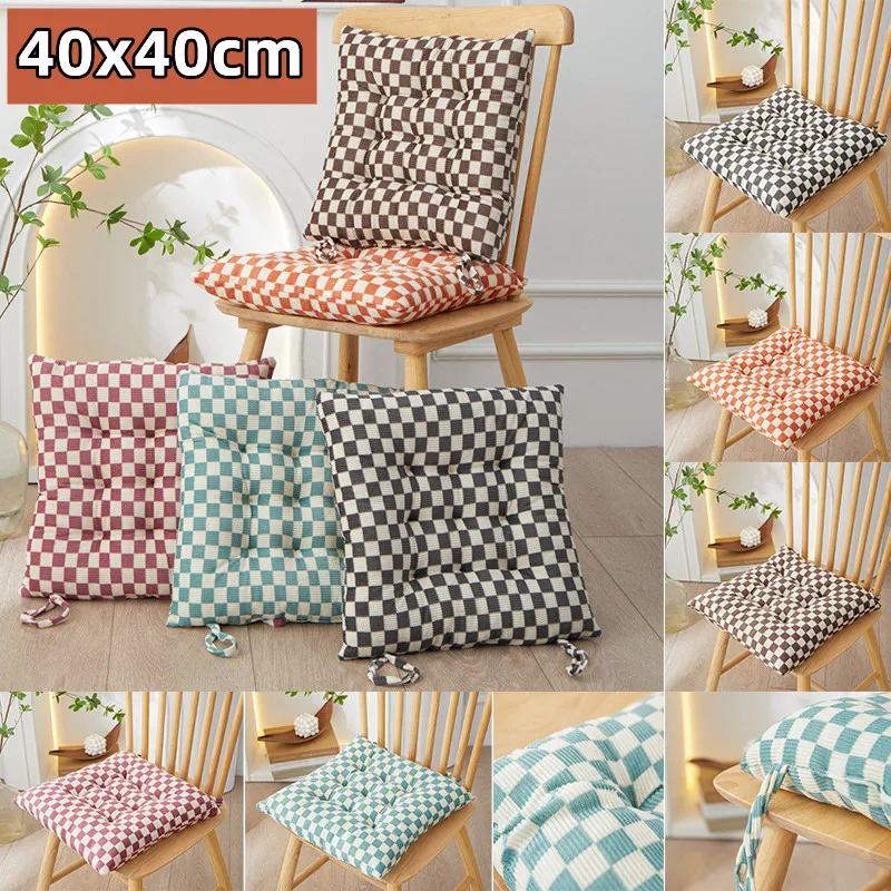 

1PC 16"x16" Square Cushion Soft Chair Pad Indoor Outdoor Cushion Dining Garden Patio Cushion Home Office（Coussin carré）