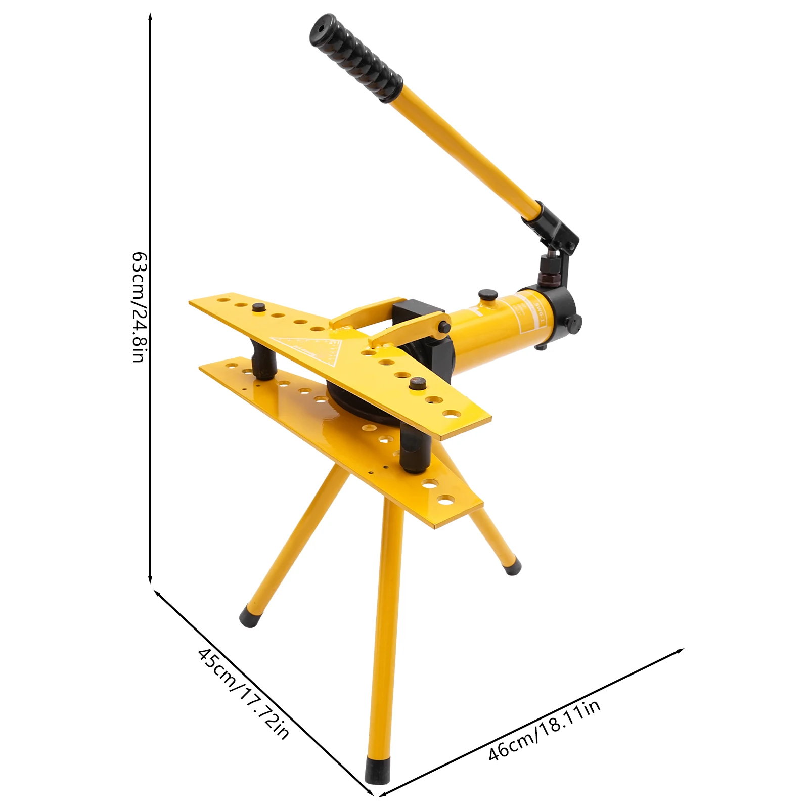 Piegatubi idraulici manuali 10T 90 °   Set piegatubi per tubi idraulico manuale con 6 stampi