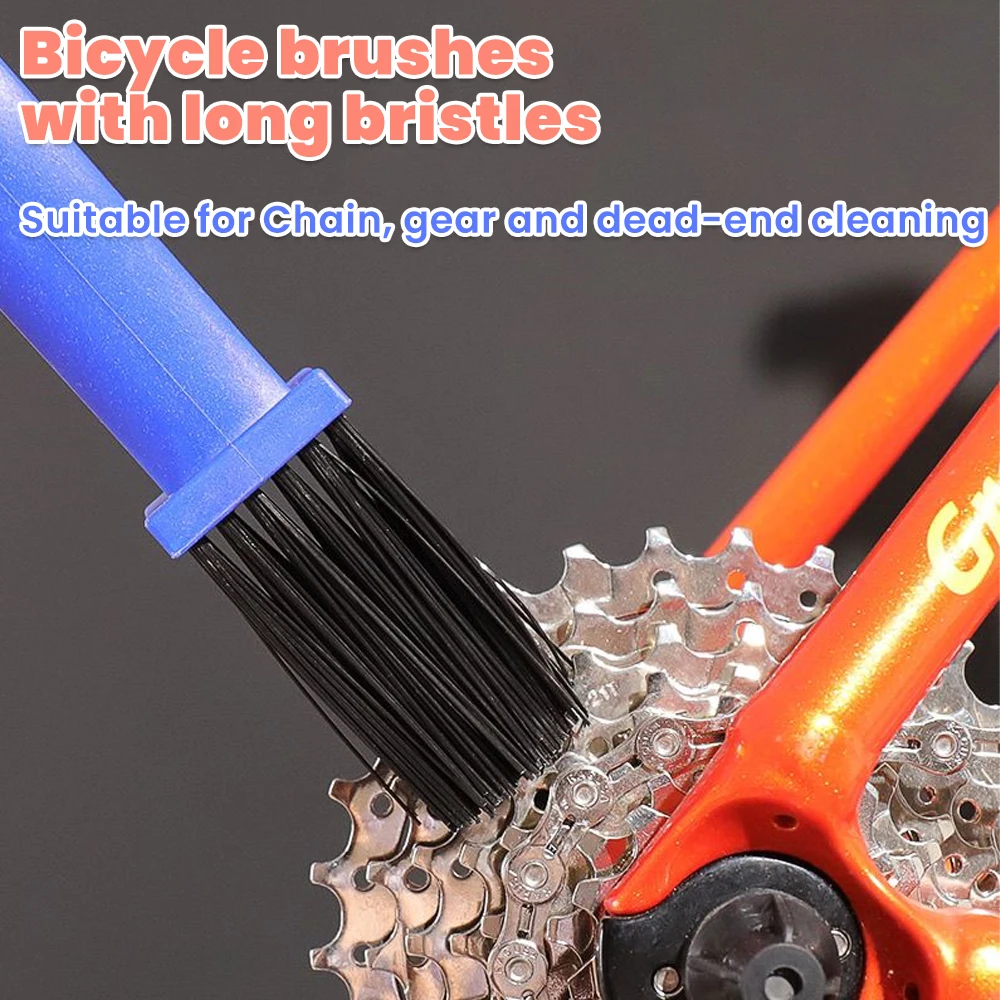 1/3PCS spazzola per la pulizia della catena della bicicletta 3D per la pulizia della catena del motociclo della bicicletta strumento per la pulizia della catena di pulizia della Mountain Bike della bici da strada