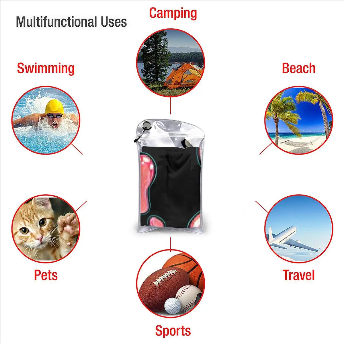 Super Slick Slime Sam Beach Towel Soft Microfiber Quick Dry Absorbent Quick Towels For Mountain Climbing 6