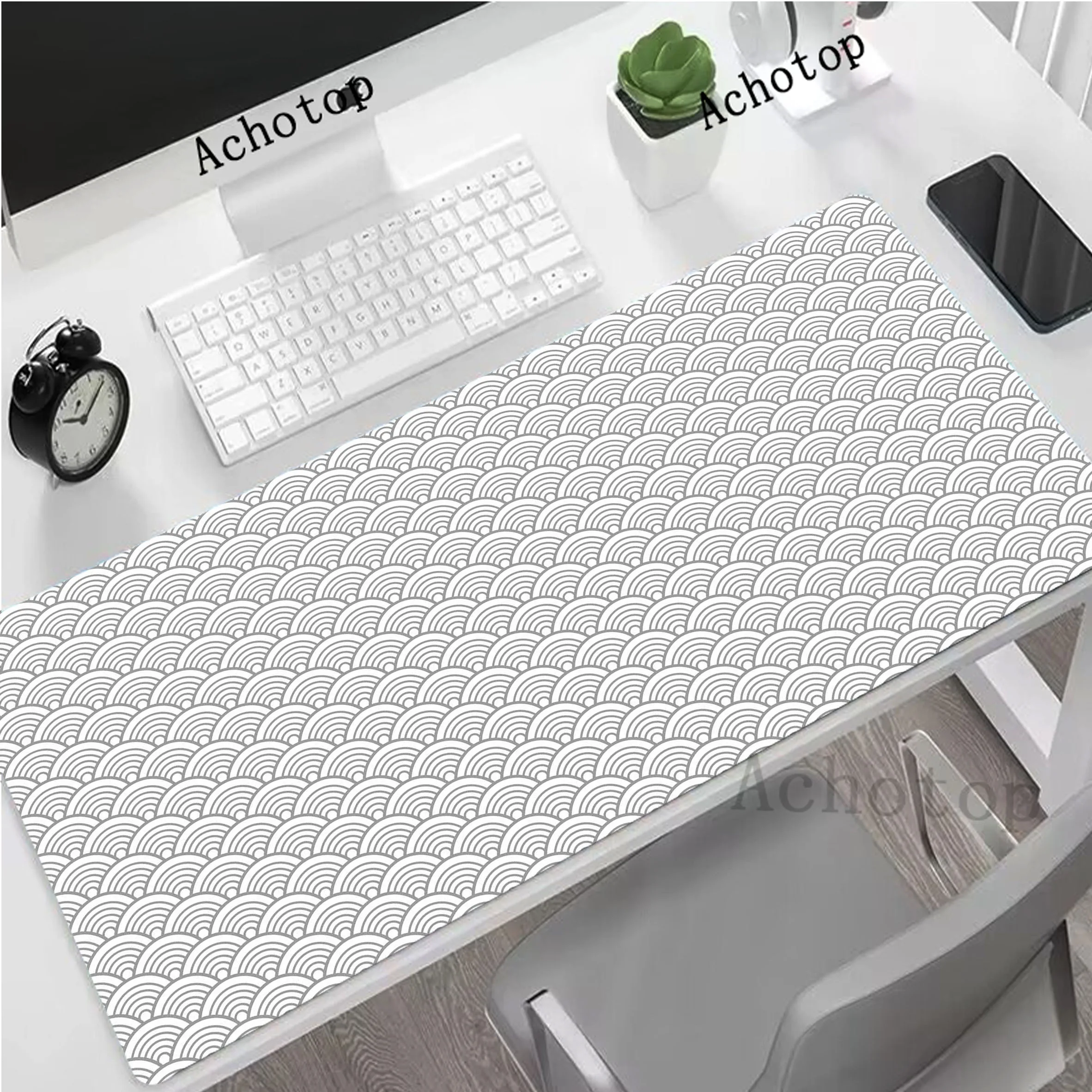 

Black and White Gaming Mousepad Gamer Speed Accessories Keyboard Pads Locking Edge Computer Mouse Pad Large Mouse Mat XXL