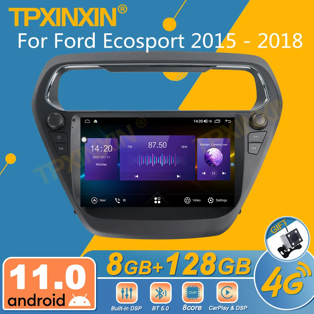 Per Ford Ecosport 2015 - 2018 Autoradio Android Ricevitore Stereo 2Din Autoradio Lettore Dvd Multimediale Schermo Unità Gps Navi