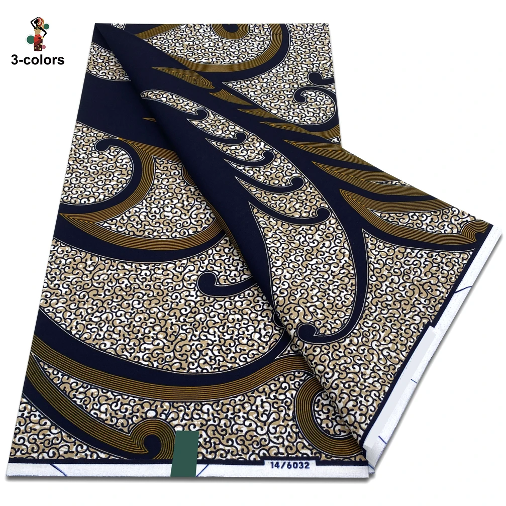 100% Cotton Dutch Hollandais 2026 Print Fabric High Quality Veritable Real Wax Guaranteed African Wax Tissu Dutch Pagne 6 Yards 1