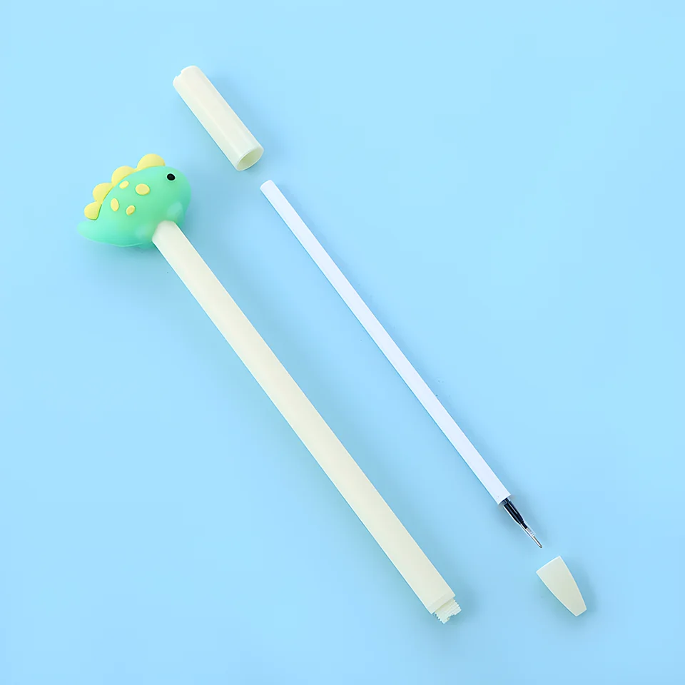 CEJAS Penne Antistress Animali Kawaii - Set 3 Pezzi Con Dinosauro, Gatto E Pinguino