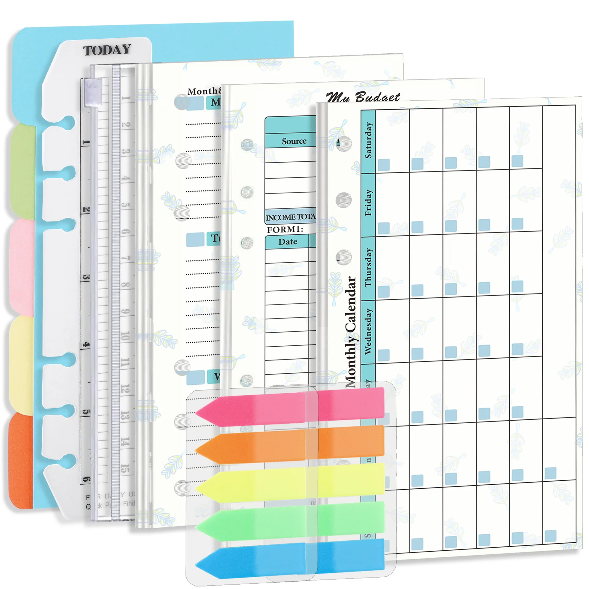 4Sheets/set of Budget Stickers Planner Stickers, Daily, Weekly and Monthly  Planners Scrapbook Labels Stationery