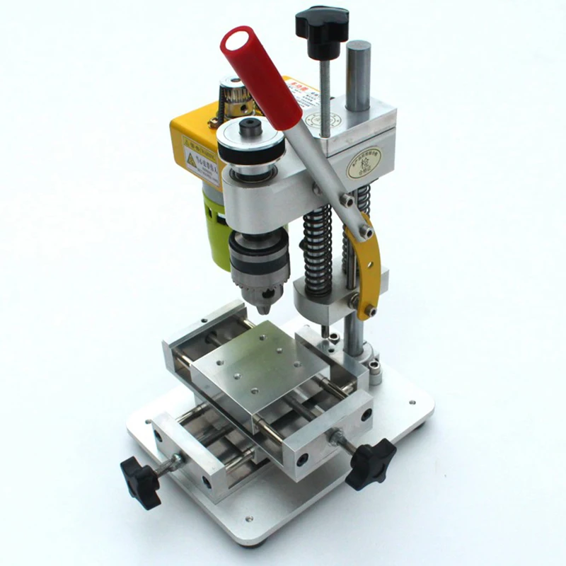 Precisione Mini Bohrmaschine Cnc Tabelle Bohren Maschine Tragbare Benchtop Bohrer Metall Holz Fai Da Te Handwerk 795 Motore B10 Chuck