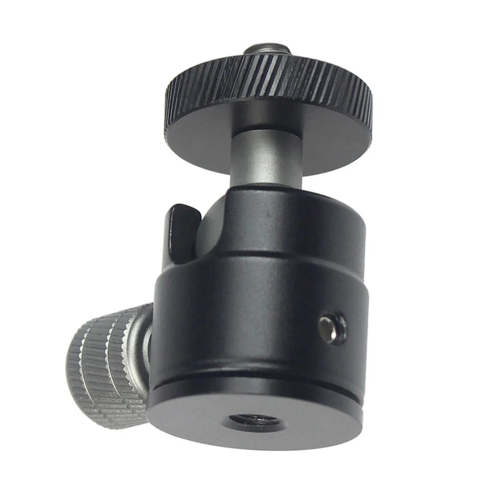 

Ball Head Adapter Angle Adjustment 1/4 Screw 360 Degree Swivel Ball Head For DSLR Camera Mic Stand Holder Camcorder Brackets