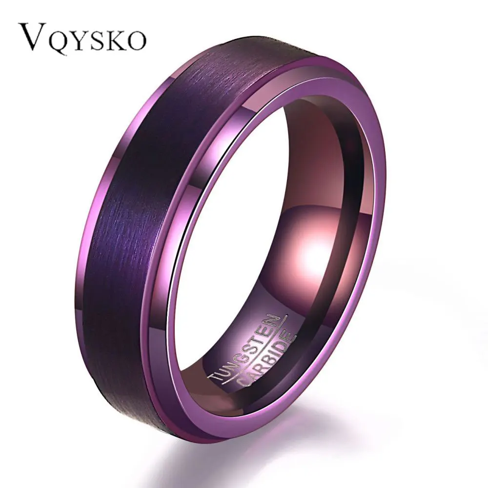 4MM/6MM/8MM Wolfram Stahl Ring für Frauen Männer Cut Polygonale Paar Ringe hochzeit Schmuck und Zubehör Großhandel