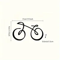 Sculpture de vélo abstraite noire moderne – Pièce de décoration de vélo chic pour la maison et le bureau, idéale pour le salon, la chambre à coucher, l'étude 2
