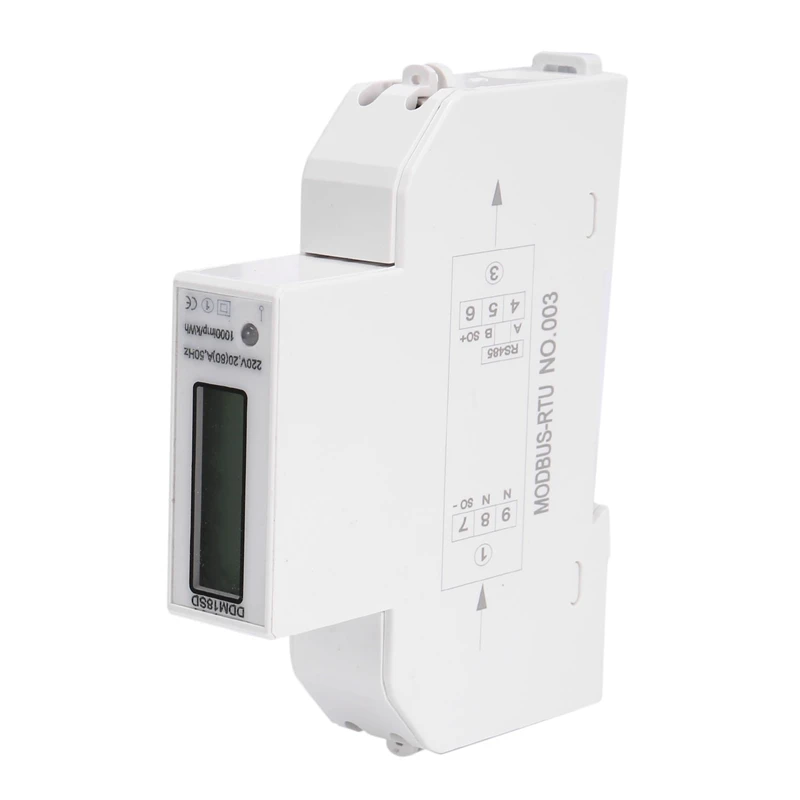 

Promotion! Multifunctional Digital Wattmeter Voltmeter Ammeter LCD Backlight Display DIN Rail KWH Meter 220V 20-80A