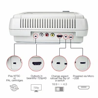 RETROAD-Console de jeu super rétro SFC52HD, jeu SDavid/SNES, cartouche de jeu, deux thorac, 350 jeux gratuits, carte, taille originale 6