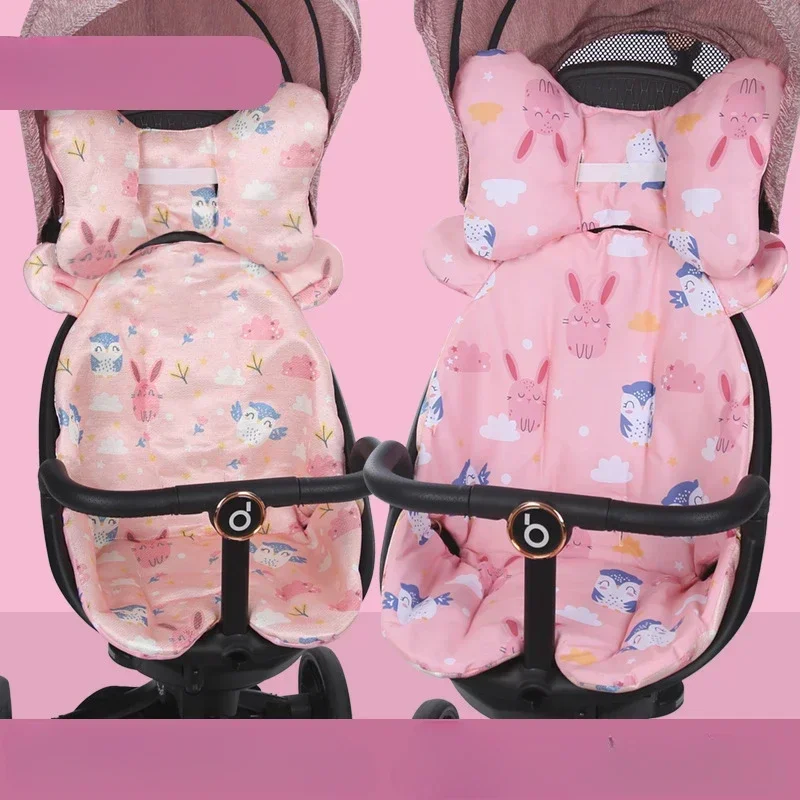 부드러운 유모차 매트리스 패드, 코튼 유모차 액세서리, 범용 통기성 유모차 쿠션, 자동차 트롤리 시트