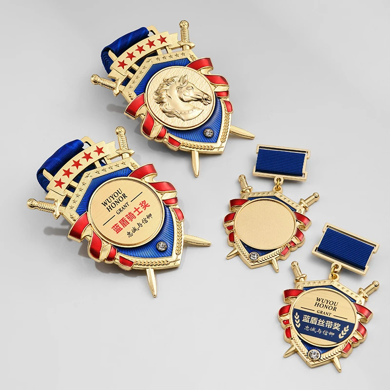 Customization Competition Metal Medal, Creative Running Competition Souvenirs Award Gift Box, Hanging Around the Neck Decor, 1Pc