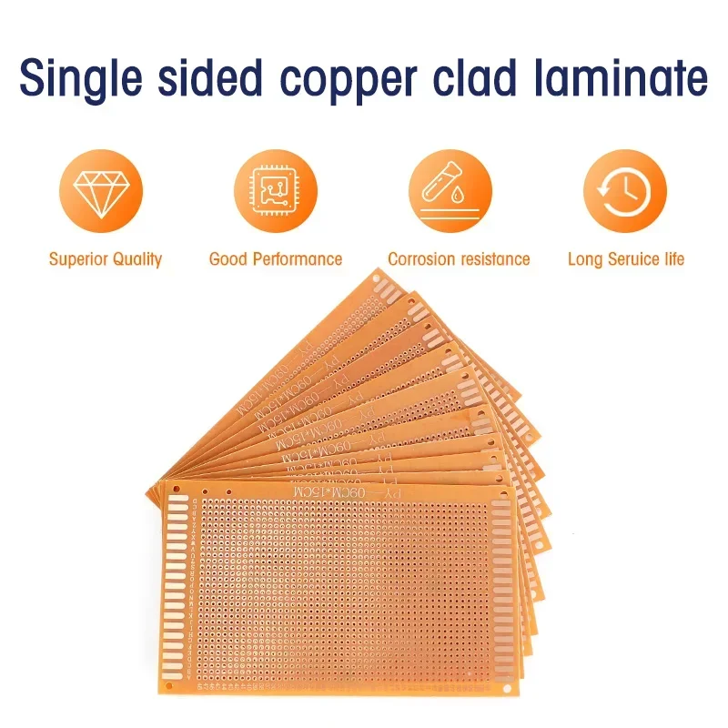 PCB Single Sided Circuit Board 5/10pcs 5*7cm 7*9cm 9*15cm Bread Board Protoboard Universal Printed Circuit Boards DIY Set