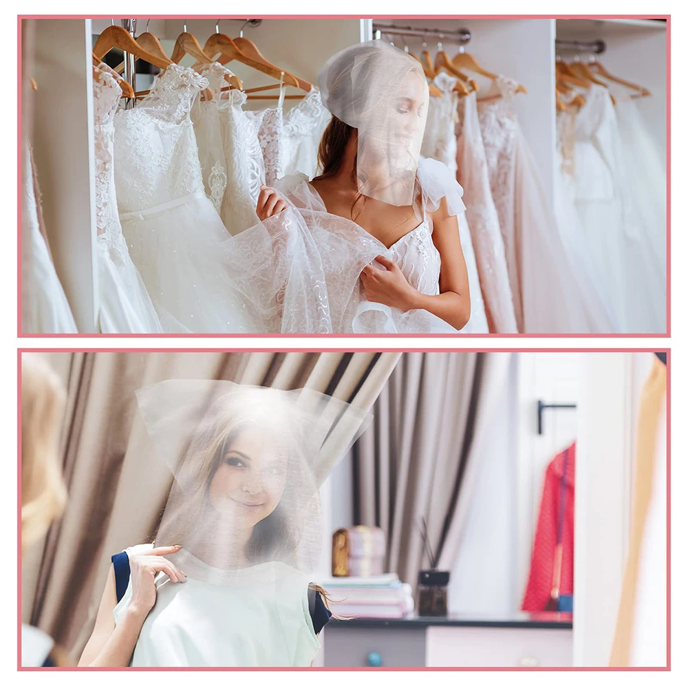 Face Makeup Protector Hood Disposable Cosmetic Mask Makeup and Clothing Protector Non-Woven Dress Face Cover 50/100 Pieces face makeup protector