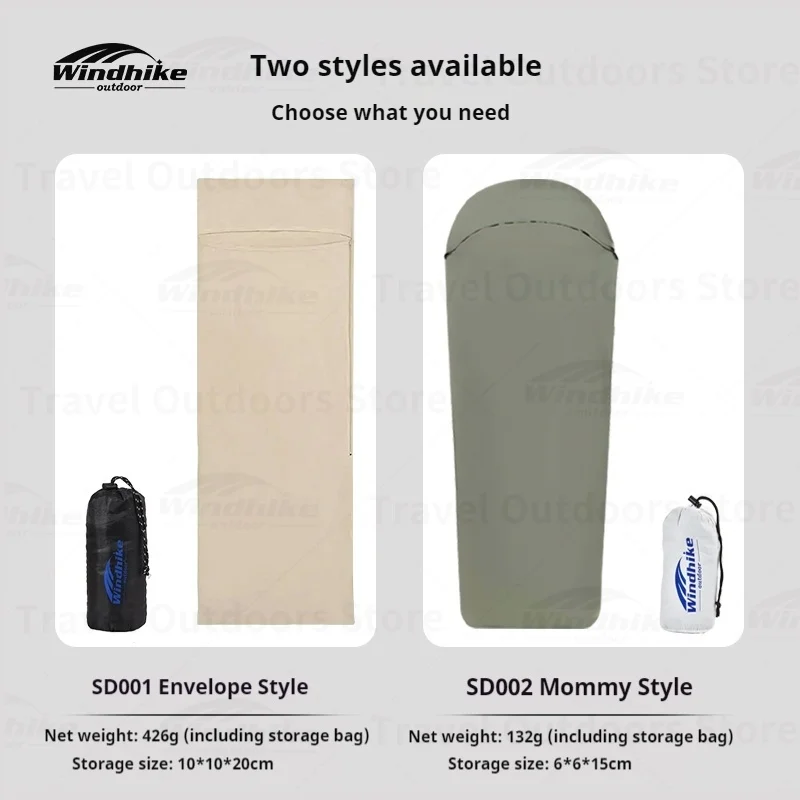  slider image of Windhike Portable Sleeping Bag