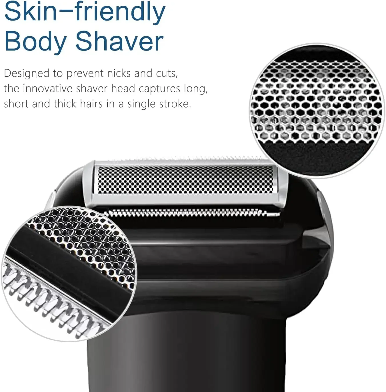 Replacement Body Groomer Foil Head For Philips Norelco Bodygroom Trimmer Shaver Foil BG7030，BG7040，BG2030，BG2040