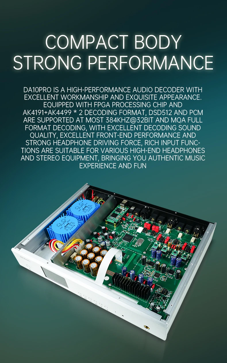 Weiliang Da10Pro Hiend Flagship Dual-Core Ak4499Ex Decoder Completamente Bilanciato Febbre Hifi