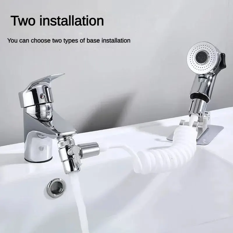 Shampoo Flower Sprinkler Faucet External Shower Bathroom Washbasin Washbasin Modified Hand-held Shower Extension Set