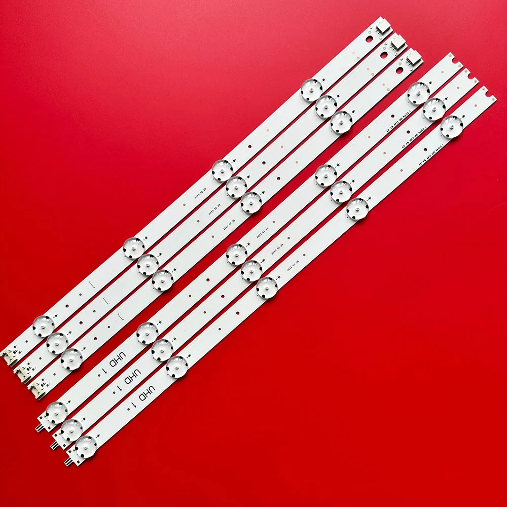 LG용 LED 백라이트 스트립, 43 인치 V16 43UH676V 43UH650V 6916L-2563A 43uH6500 lc430dgg LC430DUE fj m1 A1 M2 9 램프, 3 개, 15 개