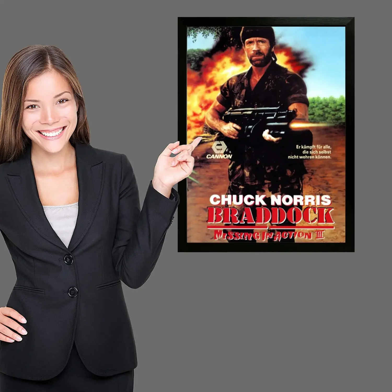 Chuck Norris \u0026 Steven Williams star in Missing in Action 2 1984 vintage  promo photo print - Historic Images, image size:1500x1500