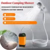 Outdoor Camping Shower IPX7 Waterproof with Digital Display Portable Electric Shower Pump for Hiking Travel Beach Pet Watering 1