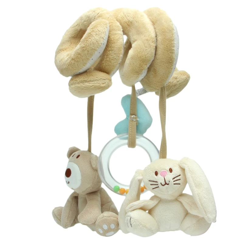 

Crib Rattle Plush Bed Surrounding Hanging for DOLL Early Education Soft Toy with Teething for Stroller Car for SEAT Deco