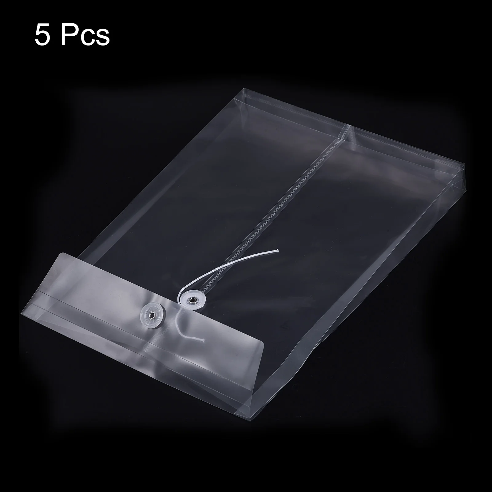5Pcs A4 Folders String Envelope Folder Pocket For Office Projects Contracts Bills Meeting File Document Holder File Organizer
