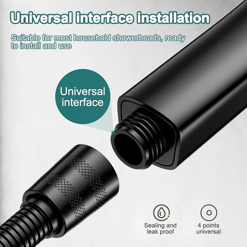 Description Picture 6 of itemHigh Pressure Handheld Shower Head Powerful Shower Spray Sets Home Bathroom Rain Shower Mixer Bathroom Accessories