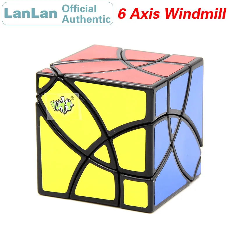 LanLan 6 Axis Windmill Magic Cube Hexahedron Speed Puzzle Antistress Brain Teasers Educational Toys For Children