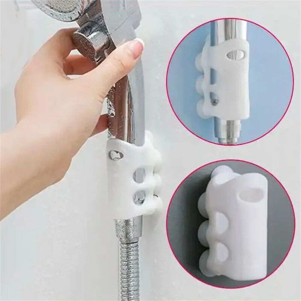 

Suction Cup Shower Mounting Brackets Silicone Shower Head Holder Wall Mounted Sucker Shower Head Hanging Rack Bathroom Tools